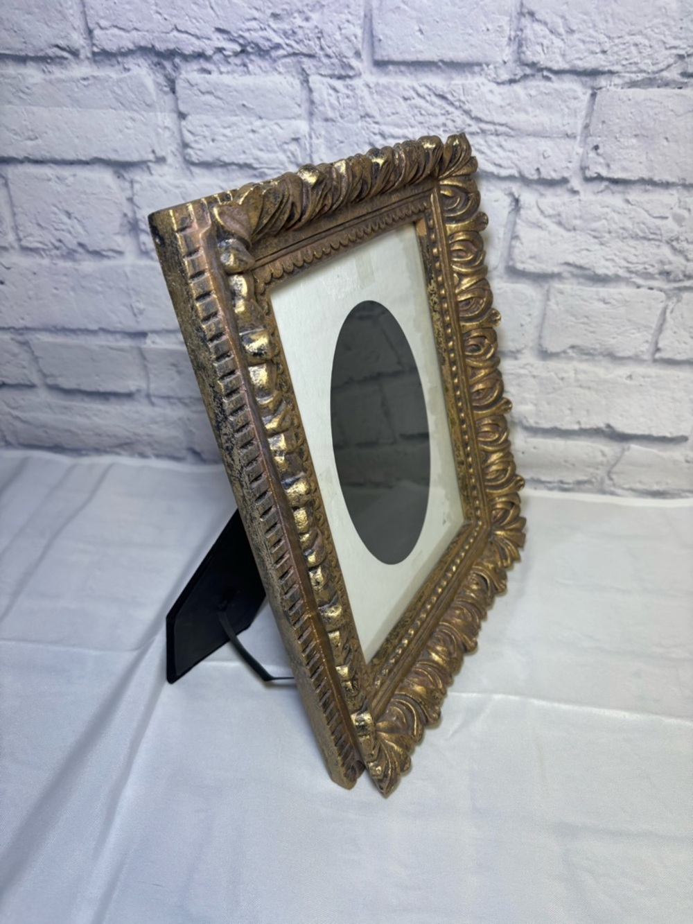 Antique Ornate Gold Gilt Baroque Style Picture Frame (11x13) Scroll Leaf Pattern - Picture 8 of 15
